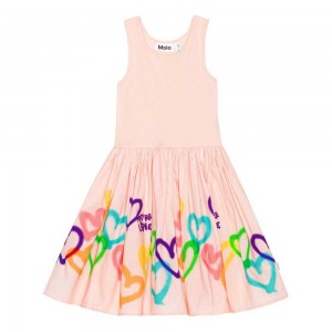 Dresses Dziewczynka Molo Cassandra Colourful Hearts | PL0000227