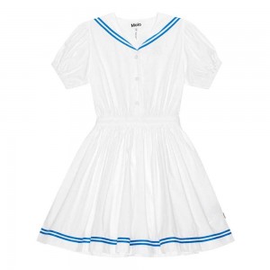 Dresses Dziewczynka Molo Conch White | PL0000209