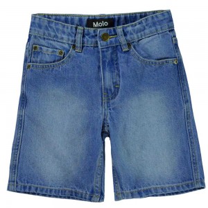 Shorts Chłopięce Molo Avian Worn Denim | PL0000725