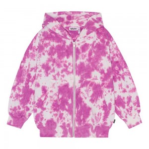 Sweatshirts Cardigans Chłopięce Molo Mazz Purple Pink Dye | PL0000745