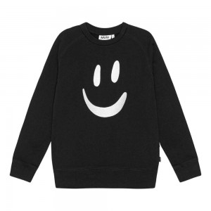 Sweatshirts Cardigans Chłopięce Molo Mike Black | PL0000759