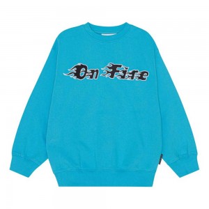 Sweatshirts Cardigans Chłopięce Molo Monti Turquoise Blue | PL0000764