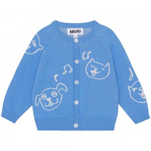 Sweatshirts Cardigans Dziewczynka Molo Brody Forget Me Not | PL0001328