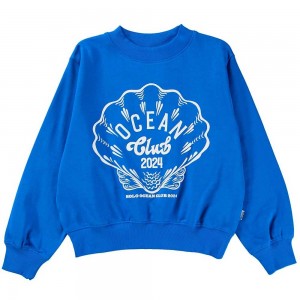 Sweatshirts Cardigans Dziewczynka Molo Marge Retro Blue | PL0000463