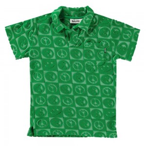 T Shirts Tops Chłopięce Molo Randel Bright Green | PL0000635