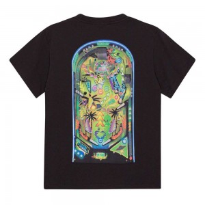 T Shirts Tops Chłopięce Molo Riley Pinball Dark | PL0000791