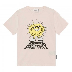 T Shirts Tops Chłopięce Molo Riley Positive Sun | PL0000818