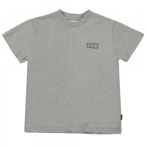 T Shirts Tops Chłopięce Molo Roxo Grey Melange | PL0000871