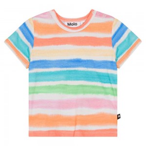 T Shirts Tops Dziewczynka Molo Easy Multi Colours | PL0001441