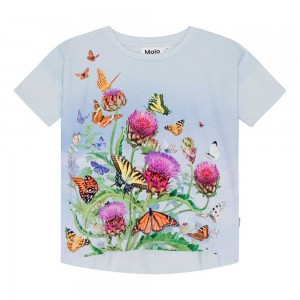 T Shirts Tops Dziewczynka Molo Raeesa Garden Life | PL0000599