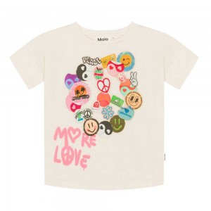 T Shirts Tops Dziewczynka Molo Raeesa Stick With Love | PL0000562