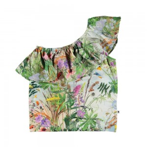 T Shirts Tops Dziewczynka Molo Raelyn Wild Nature | PL0000583