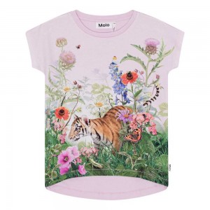 T Shirts Tops Dziewczynka Molo Ragnhilde Garden Explore | PL0000537