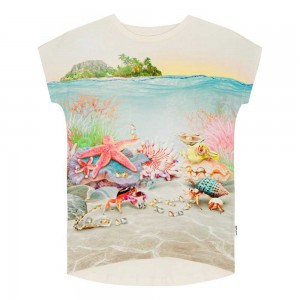 T Shirts Tops Dziewczynka Molo Ragnhilde Underwater Fun | PL0000495