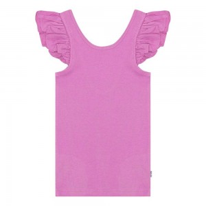 T Shirts Tops Dziewczynka Molo Ranja Purple Pink | PL0000535