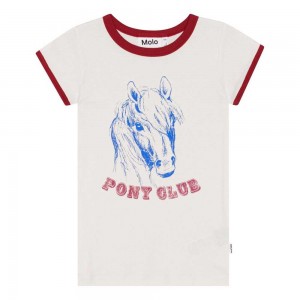 T Shirts Tops Dziewczynka Molo Rhiannon Pony Club | PL0000570