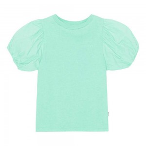 T Shirts Tops Dziewczynka Molo Ritta Cool Mint | PL0000587