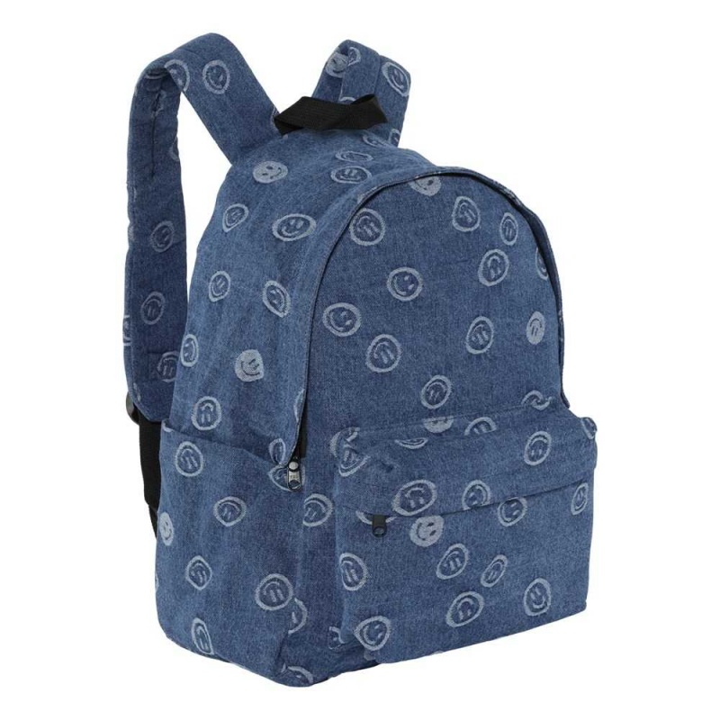 Bags Molo Backpack Denim Blue Happiness | PL0000898