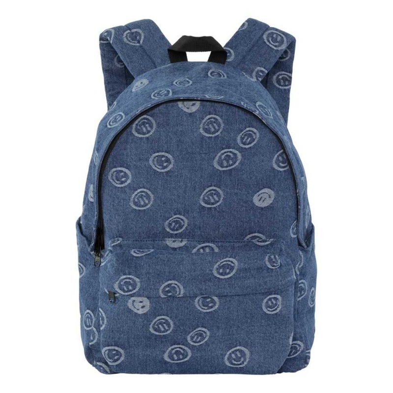 Bags Molo Backpack Denim Blue Happiness | PL0000898