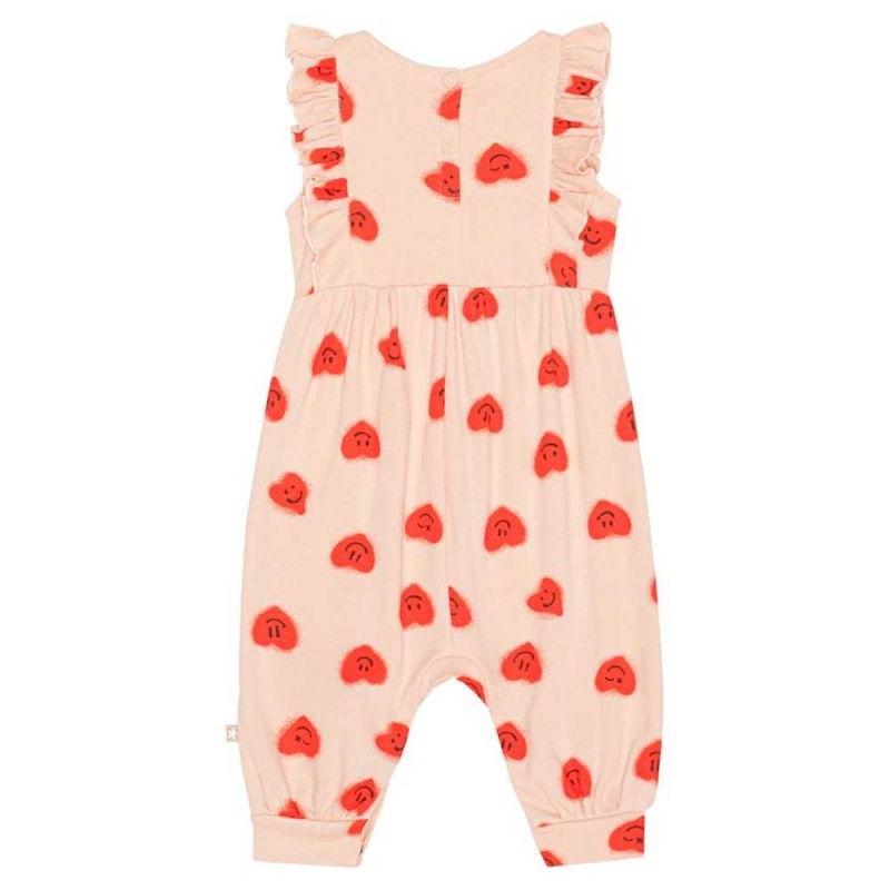 Bodies Babysuits Dziewczynka Molo Fallon Red Hearts_ Jersey | PL0001283