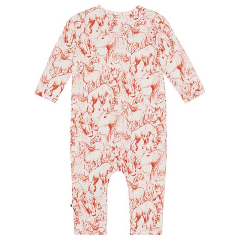 Bodies Babysuits Dziewczynka Molo Fenez Red Horses | PL0001278