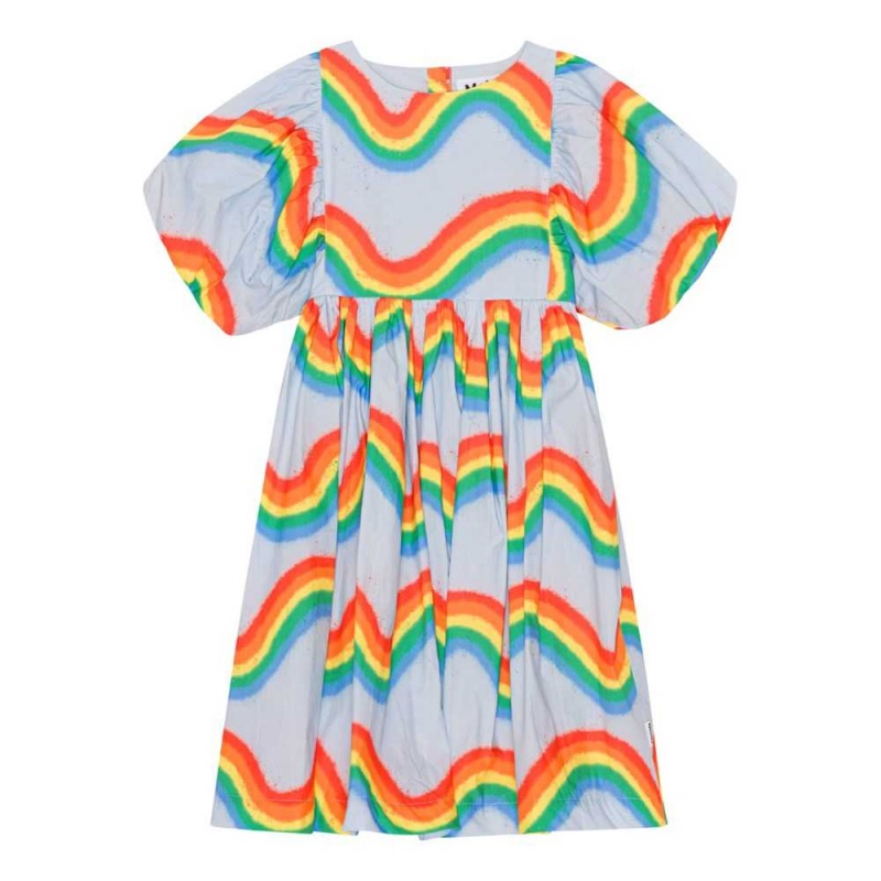 Dresses Dziewczynka Molo Calyita Rainbow Waves | PL0000264