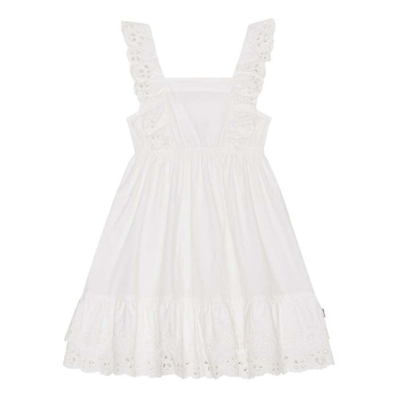 Dresses Dziewczynka Molo Ceelos White | PL0000210