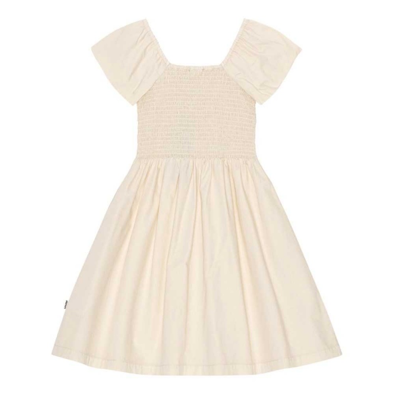 Dresses Dziewczynka Molo Cherisla Chambrey Sand | PL0000231