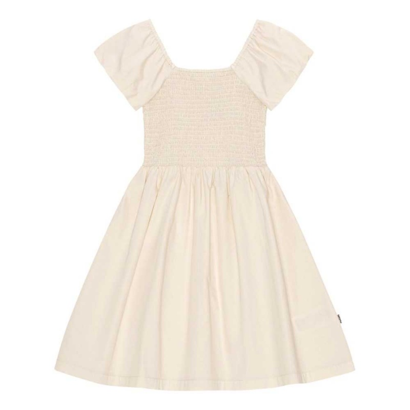 Dresses Dziewczynka Molo Cherisla Chambrey Sand | PL0000231