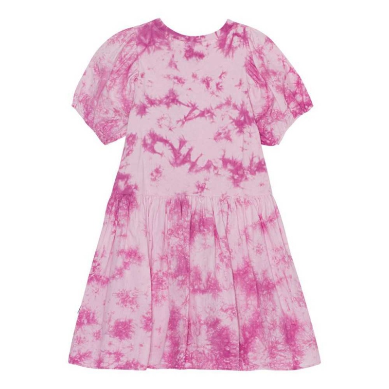 Dresses Dziewczynka Molo Chikako Purple Tie Dye | PL0000254