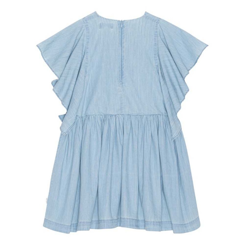 Dresses Dziewczynka Molo Christiana Summer Wash Indigo | PL0000283