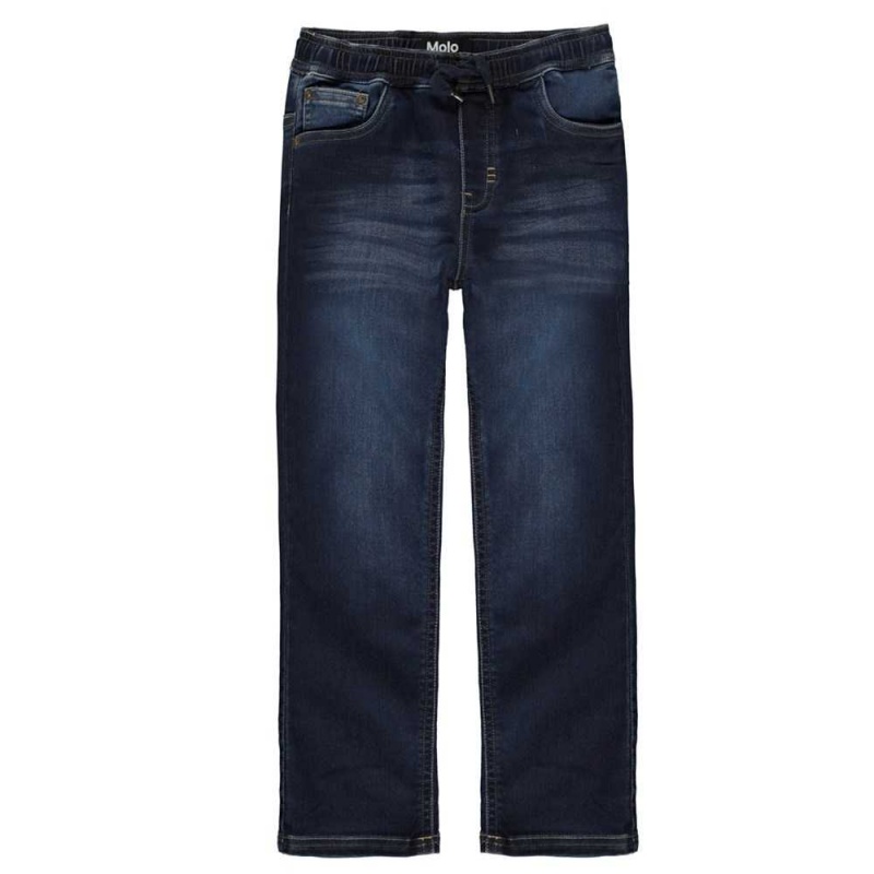 Pants & Jeans Chłopięce Molo Augustino Dark Indigo | PL0000674