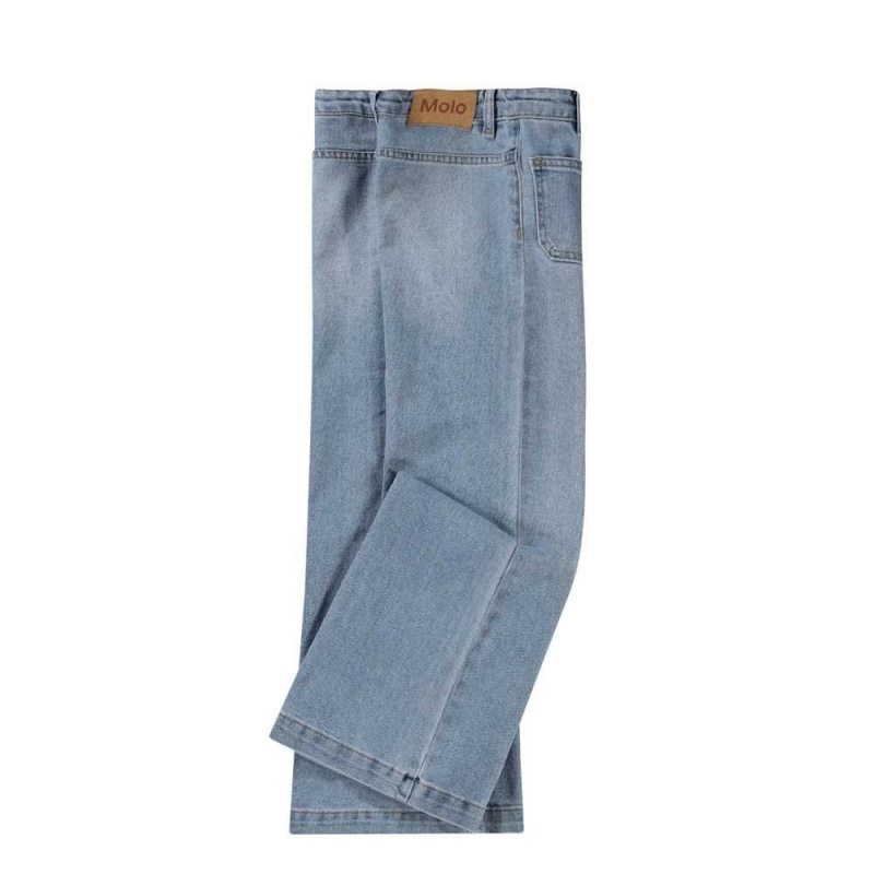 Pants & Jeans Dziewczynka Molo Adina Light Blue Denim | PL0000346