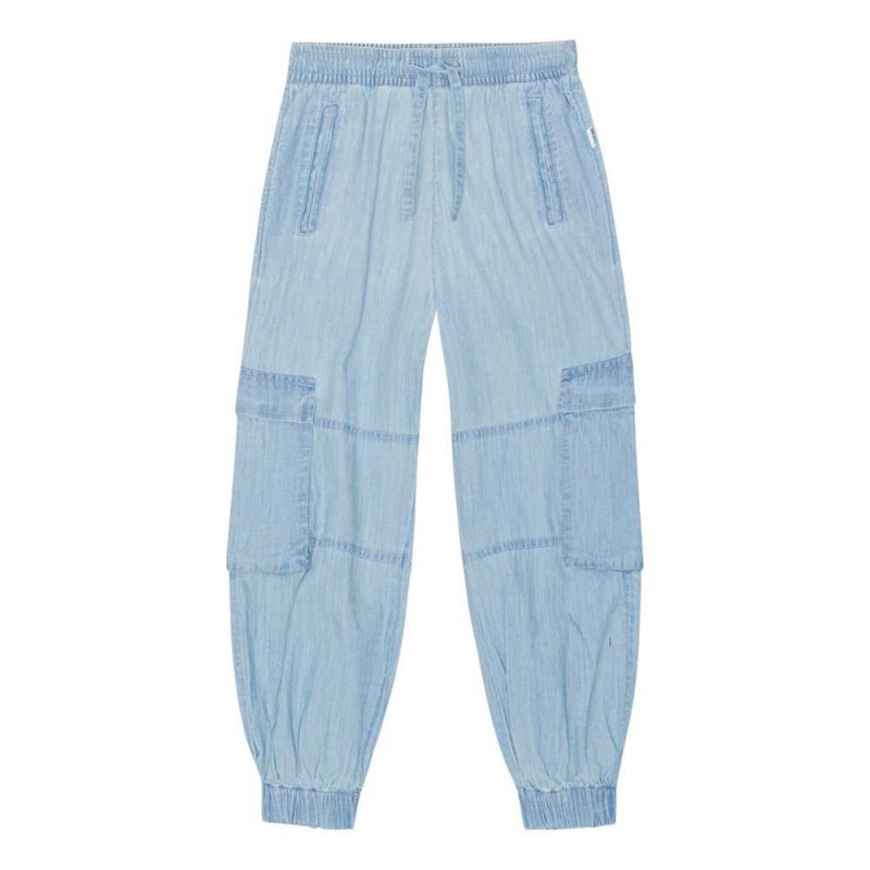 Pants & Jeans Dziewczynka Molo Aliki Summer Wash Indigo | PL0000366