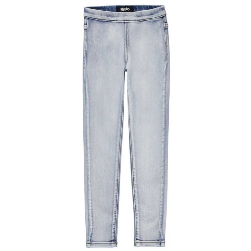 Pants & Jeans Dziewczynka Molo April Light Washed Blue | PL0000377