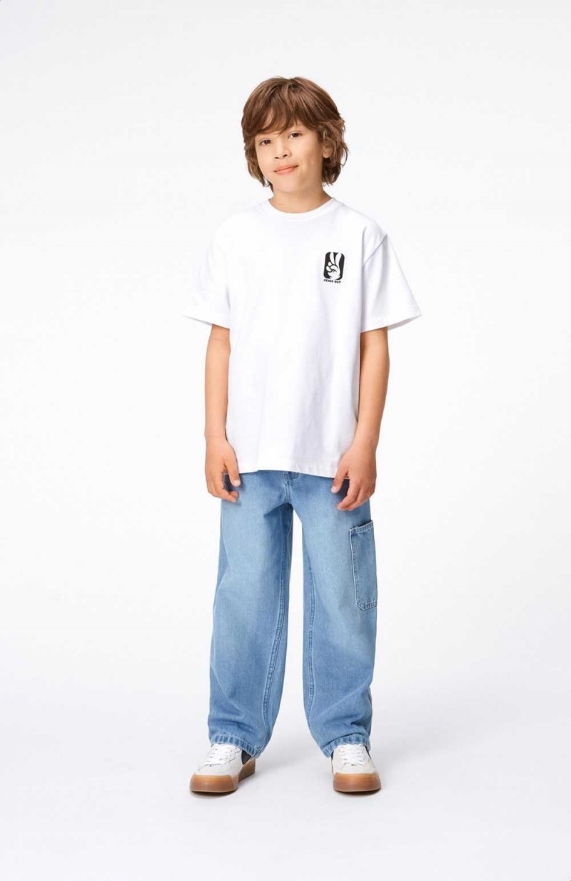 Pants & Jeans Dziewczynka Molo Archer Lightblue Denim | PL0000350