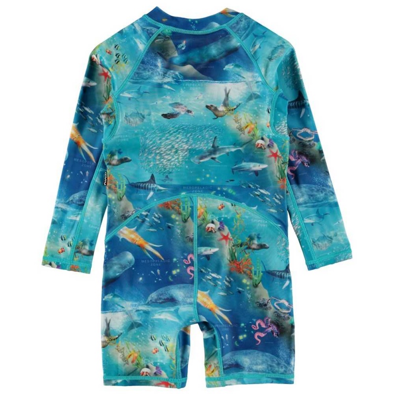 Rash guard suits Molo Neka LS Ocean Zones | PL0001064