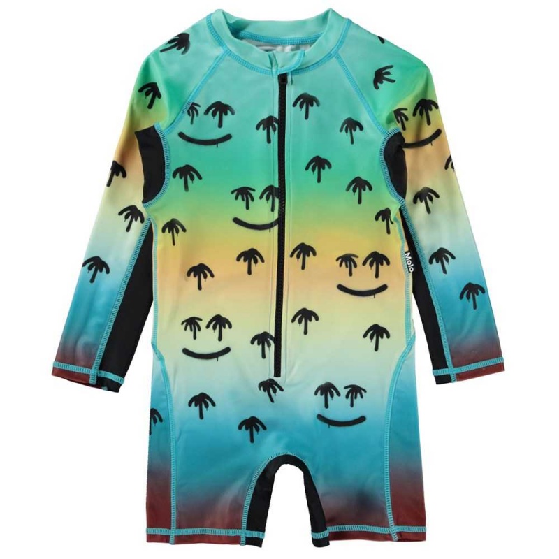 Rash guard suits Molo Neka LS Palm Spray | PL0001060