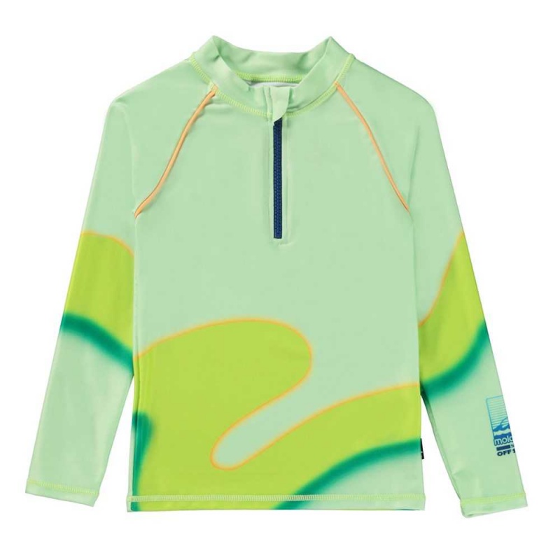 Rash guards Molo Noble Lime Wave | PL0001103