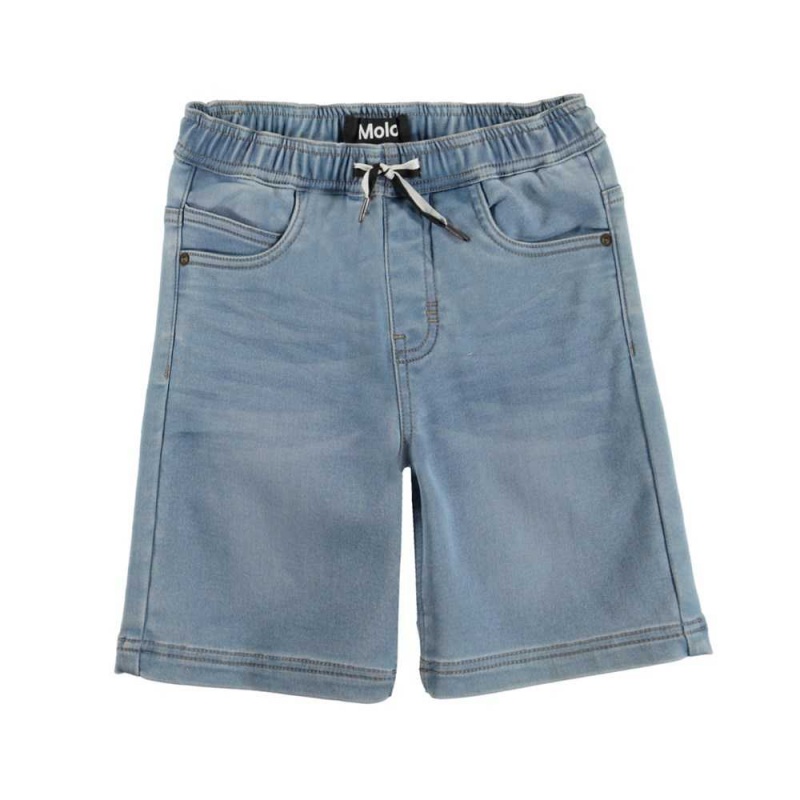 Shorts Chłopięce Molo Ali Soft Denim Blue | PL0000735