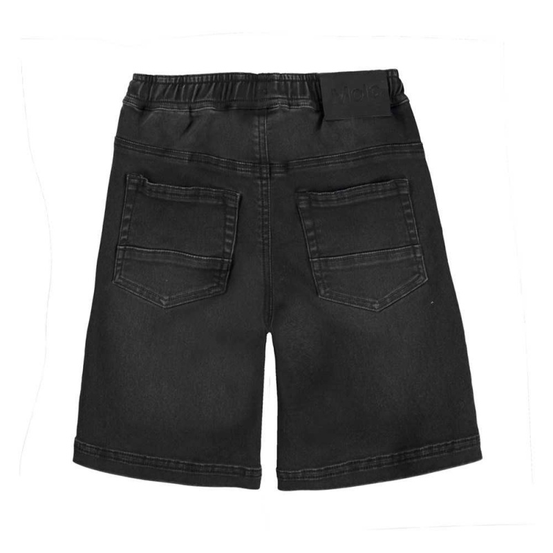 Shorts Chłopięce Molo Ali Washed Black | PL0000687