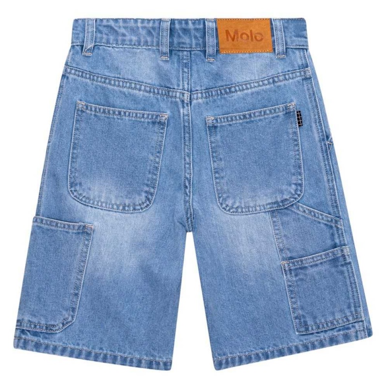 Shorts Chłopięce Molo Archie Lightblue Denim | PL0000726