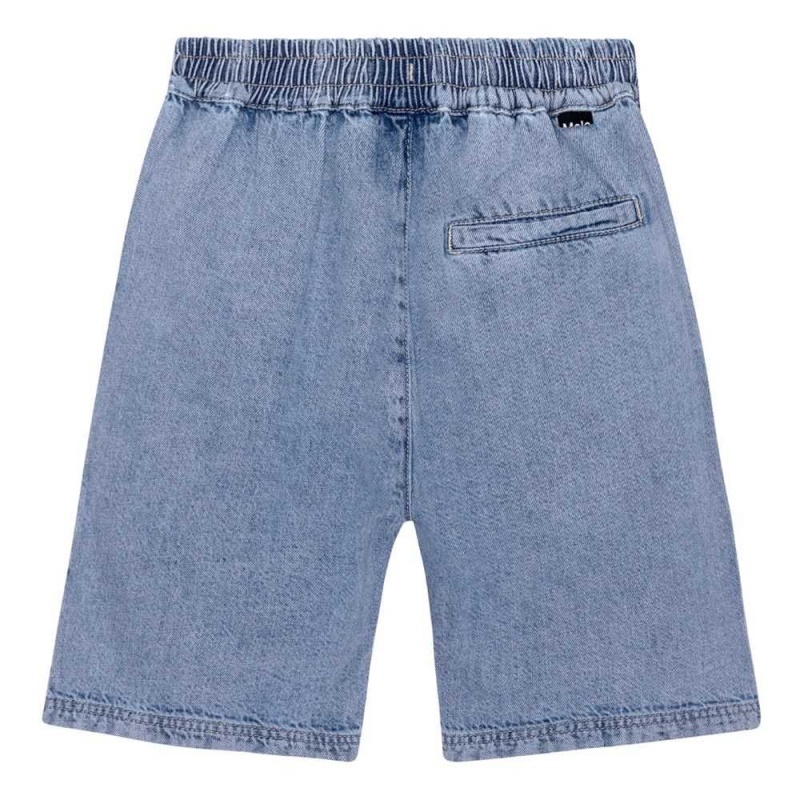 Shorts Chłopięce Molo Avart Bleach Denim | PL0000700