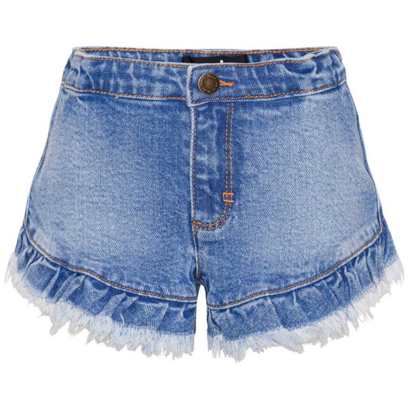 Shorts Dziewczynka Molo Agnetha Washed Denim Blue | PL0000414