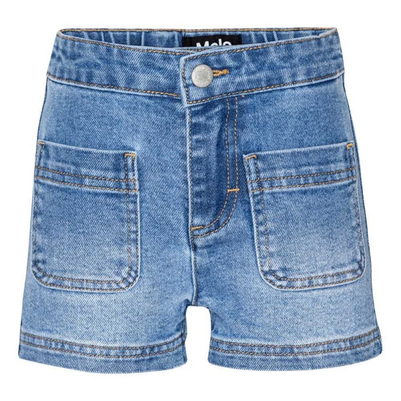 Shorts Dziewczynka Molo Amanda Light Blue Denim | PL0000394