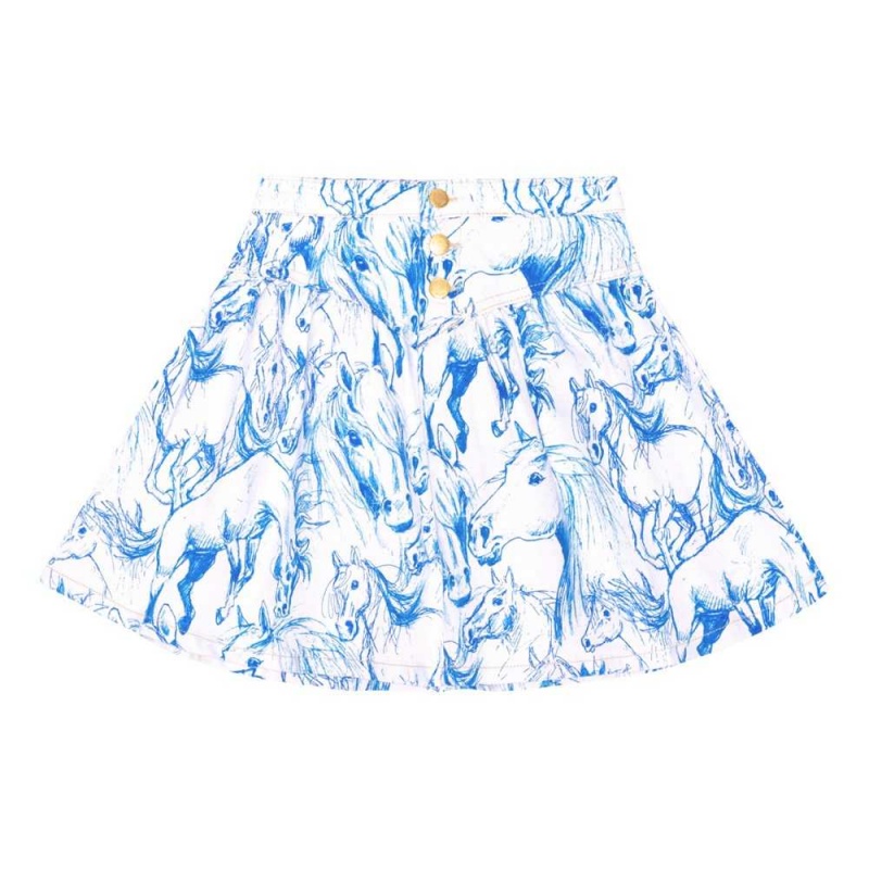 Skirts Dziewczynka Molo Betsy Blue Horses | PL0000456