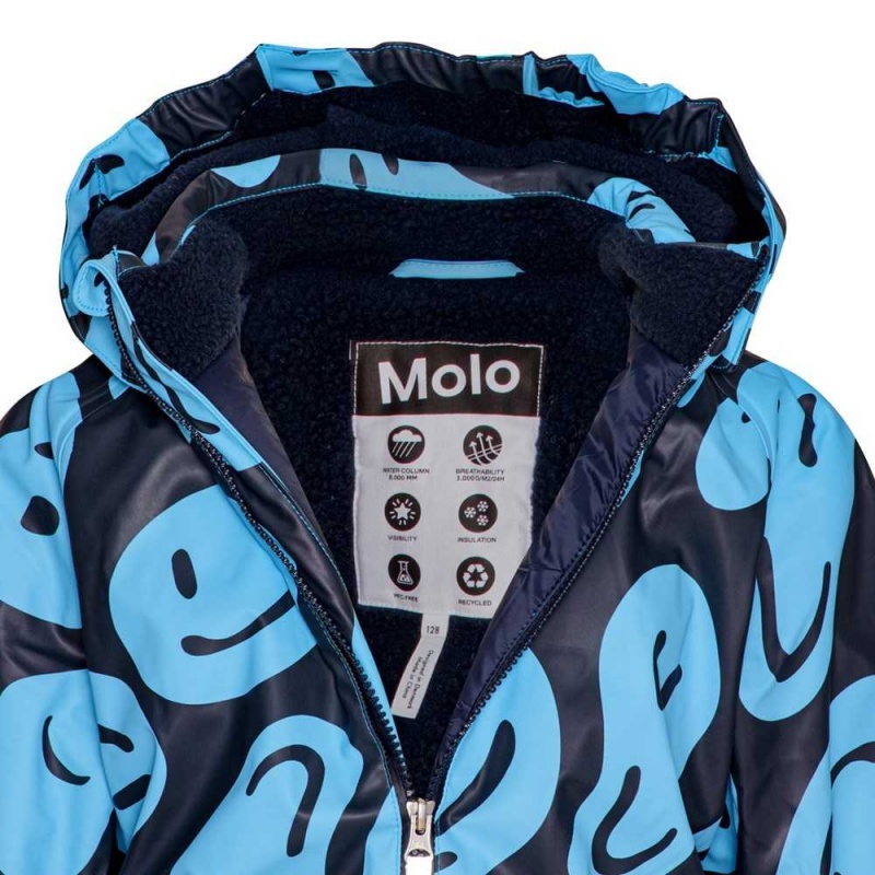 Snowsuits Molo Paco Smile On Blue | PL0000139