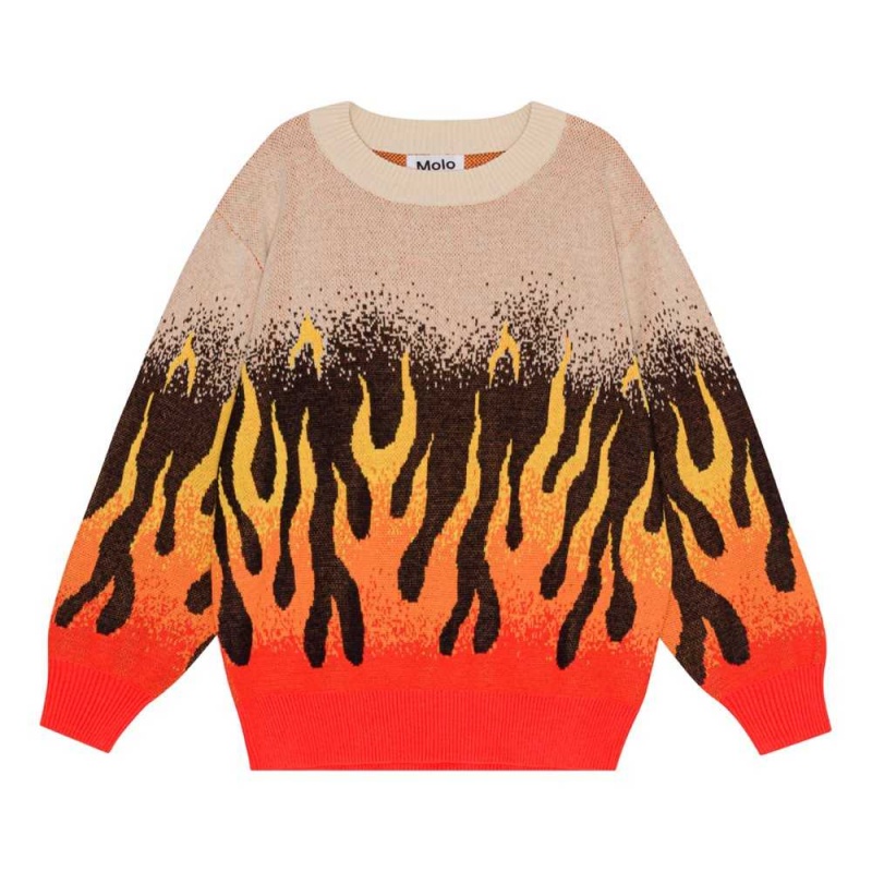 Sweatshirts Cardigans Chłopięce Molo Bello On Fire | PL0000639