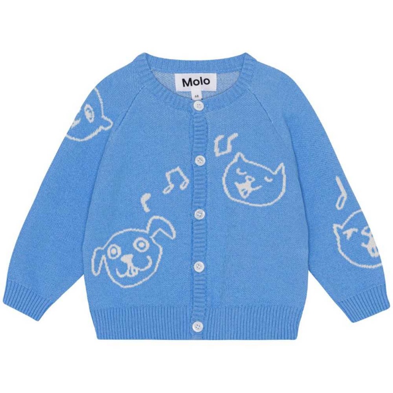 Sweatshirts Cardigans Chłopięce Molo Brody Forget Me Not | PL0001316