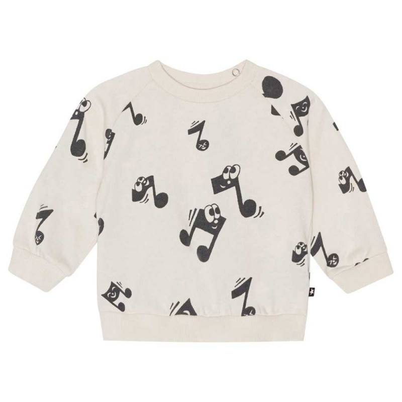 Sweatshirts Cardigans Chłopięce Molo Disc Happy Notes | PL0001393